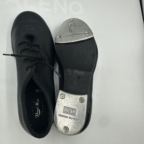 Bloch Techno Tap #3T #2H Kids Youth 12.5 Dance Jazz Tap Lace Up Shoes - Picture 9 of 12